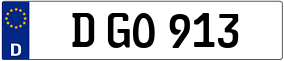 Trailer License Plate